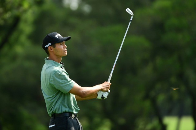 American Johannes Veerman fired a nine-under 62 Thursday to lead the South African Open in Johannesburg by one shot American rookie shoots nine birdies to lead South African Open