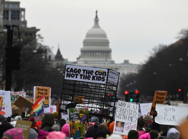 In Washington, women march against Trump as election looms