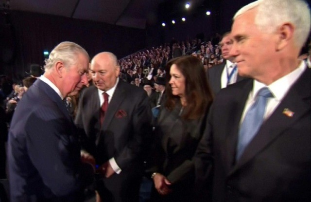 Palace denies claims Prince Charles snubbed Pence