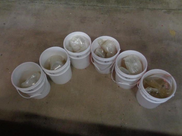 CBP Officers Seize liquid methamphetamine at a Texas port of entry.