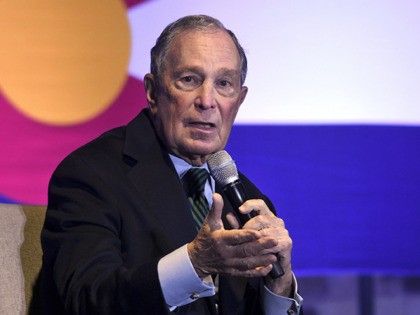 Democratic presidential candidate Michael Bloomberg speaks to gun control advocates and victims of gun violence in Aurora, Colo., on Thursday, Dec. 5, 2019. The billionaire former New York City mayor unveiled a gun control policy just steps from one of Colorado's worst mass shootings, calling for a ban on all …