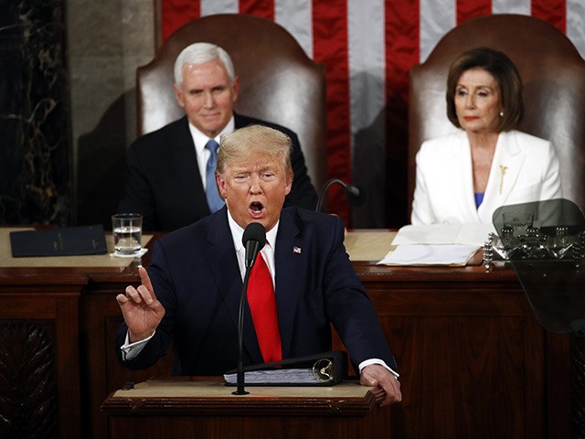President Donald Trump delivers his State of the Union address to a joint session of Congr