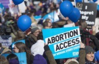 A doctor who performs abortions said she should be able to express her pro-choice beliefs.(SAUL LOEB/AFP/GETTY IMAGES)