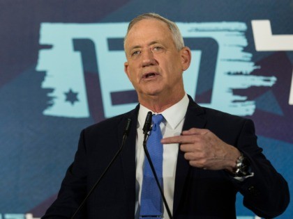 TEL AVIV, ISRAEL - NOVEMBER 20: Benny Gantz, Blue and White party leader speaks during a p