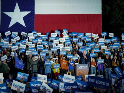 Democratic presidential candidate Sen. Bernie Sanders (I-VT) speaks during a campaign rall