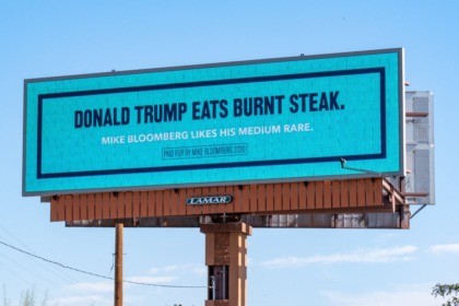 Bloomberg Anti-Trump Billboard