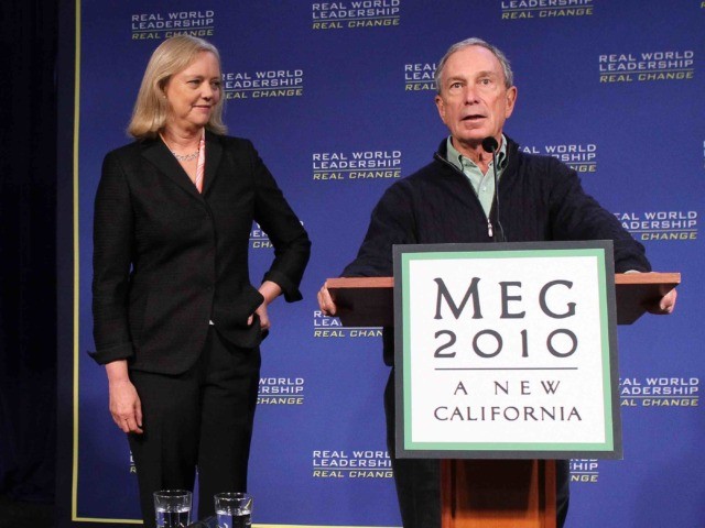 Bloomberg and Meg (Justin Sullivan / Getty)