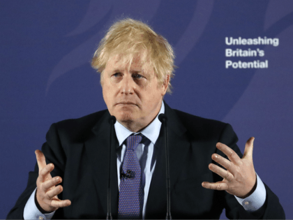 LONDON, ENGLAND - FEBRUARY 03: British Prime Minister Boris Johnson …