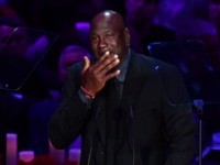 Michael Jordan’s Makes ‘Crying Jordan’ Joke During Emotional Tribute to Kobe Bryant