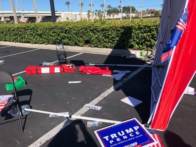 GOP Voter Registration Tent Attacked