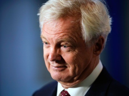 BIRMINGHAM, ENGLAND - OCTOBER 01: Former Brexit Secretary David Davis gives a media interview on day two of the annual Conservative Party Conference on October 1, 2018 in Birmingham, England. This year it is being held against a backdrop of party division on Brexit. The Prime Minister is pushing ahead …