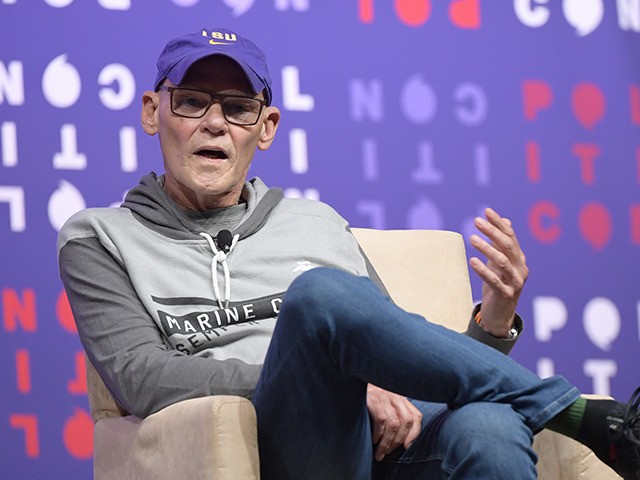 NASHVILLE, TENNESSEE - OCTOBER 26: James Carville speaks onstage during the 2019 Politicon