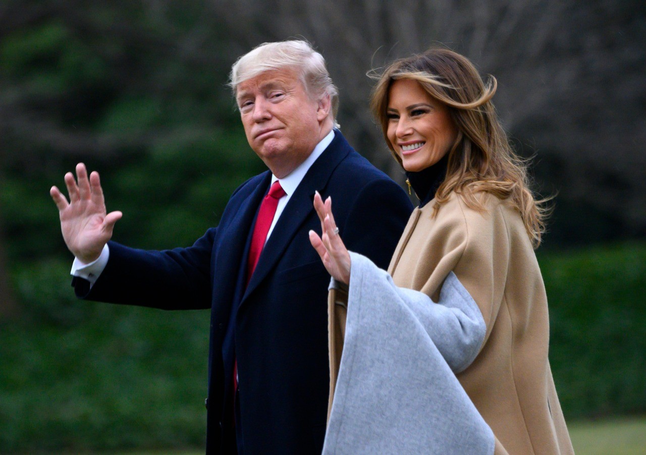 Fashion Notes: Melania Trump is Winter Chic in Dramatic Chloé Cape