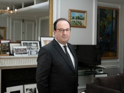 French former President Francois Hollande, poses during a photo session in his office in Paris on February 6, 2020 . (Photo by JOEL SAGET / AFP) (Photo by JOEL SAGET/AFP via Getty Images)