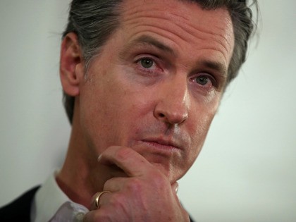 OAKLAND, CALIFORNIA - JANUARY 16: California Gov. Gavin Newsom looks on during a a news conference about the state's efforts on the homelessness crisis on January 16, 2020 in Oakland, California. Newsom was joined by Oakland Mayor Libby Schaaf to announce that Oakland will receive 15 unused FEMA trailers for …