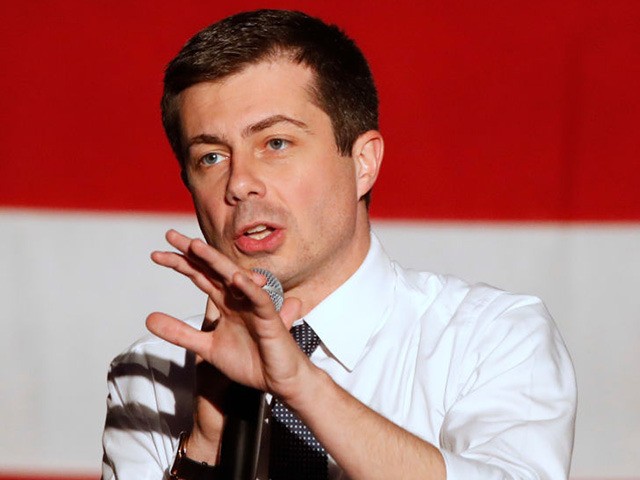 SALT LAKE CITY, UT - FEBRUARY 17: Democratic presidential candidate Pete Buttigieg talks to supporters at a town hall meeting on February 17, 2020 in Salt Lake City, Utah. Buttigieg is making a swing though Utah before it votes on super Tuesday March 3rd. (Photo by George Frey/Getty Images)