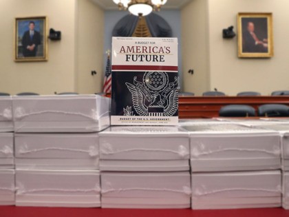 WASHINGTON, DC - FEBRUARY 10: Copies of President Trump's FY2021 budget are shown after being delivered to the House Budget Committee, on February 10, 2020 in Washington, DC. (Photo by Mark Wilson/Getty Images)