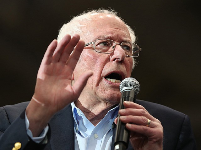 DURHAM, NEW HAMPSHIRE - FEBRUARY 10: Democratic presidential candidate Sen. Bernie Sanders (I-VT) speaks during a campaign event at the Whittemore Center Arena on February 10, 2020 in Durham, New Hampshire. The state's Democratic primary is tomorrow. (Photo by Joe Raedle/Getty Images)