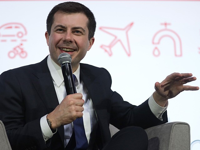 LAS VEGAS, NEVADA - FEBRUARY 16: Democratic presidential candidate former South Bend, Indiana Mayor Pete Buttigieg participates in a “Moving America Forward: A Presidential Candidate Forum on Infrastructure, Jobs, and Building a Better America” at University of Nevada February 16, 2020 in Las Vegas, Nevada. United For Infrastructure held the …