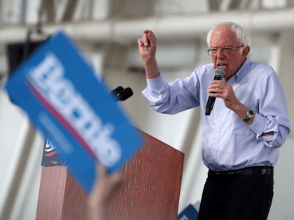 Democratic presidential candidate Sen. Bernie Sanders (I-VT) speaks during a campaign event on February 17, 2020 in Richmond, California. Bernie Sanders is campaigning in California ahead of the state's Democratic presidential primary on March 3rd. (Photo by Justin Sullivan/Getty Images)