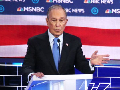 LAS VEGAS, NEVADA - FEBRUARY 19: Democratic presidential candidate former New York City mayor Mike Bloomberg speaks during the Democratic presidential primary debate at Paris Las Vegas on February 19, 2020 in Las Vegas, Nevada. Six candidates qualified for the third Democratic presidential primary debate of 2020, which comes just …