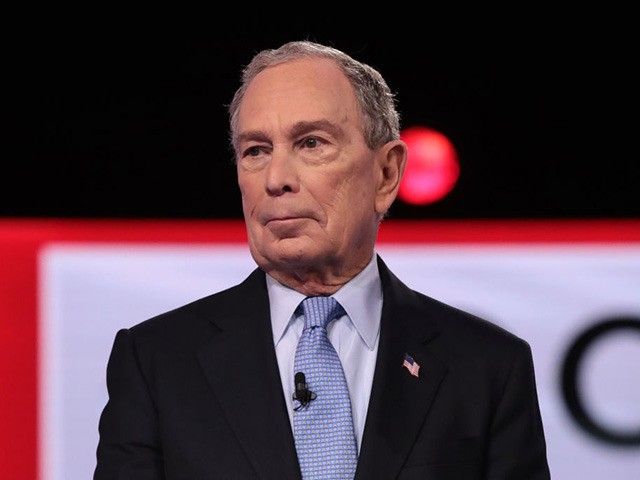 CHARLESTON, SOUTH CAROLINA - FEBRUARY 25: Democratic presidential candidates former New York City Mayor Mike Bloomberg arrives on stage for the Democratic presidential primary debate at the Charleston Gaillard Center on February 25, 2020 in Charleston, South Carolina. Seven candidates qualified for the debate, hosted by CBS News and Congressional …