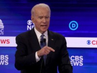 CHARLESTON, SOUTH CAROLINA - FEBRUARY 25: Democratic presidential candidate former Vice President Joe Biden speaks as Sen. Amy Klobuchar (D-MN) (R) reacts during the Democratic presidential primary debate at the Charleston Gaillard Center on February 25, 2020 in Charleston, South Carolina. Seven candidates qualified for the debate, hosted by CBS …