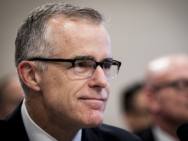 WASHINGTON, DC - JUNE 21: Acting FBI Director Andrew McCabe testifies before a House Appropriations subcommittee meeting on the FBI's budget requests for FY2018 on June 21, 2017 in Washington, DC. McCabe became acting director in May, following President Trump's dismissal of James Comey. (Photo by Pete Marovich/Getty Images)
