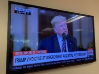 CNN Chyron: ‘Trump Vindictive at Impeachment Acquittal “Celebration”‘