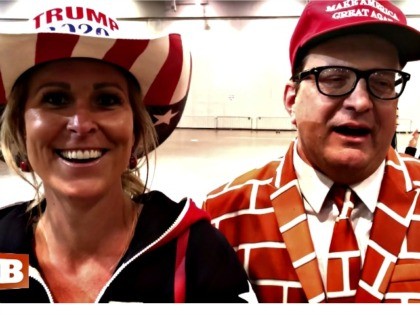 MAGA Cowgirl and Wall Man