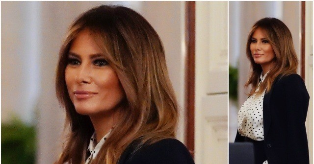 Fashion Notes: Melania Trump Goes 1980s Americana in Michael Kors