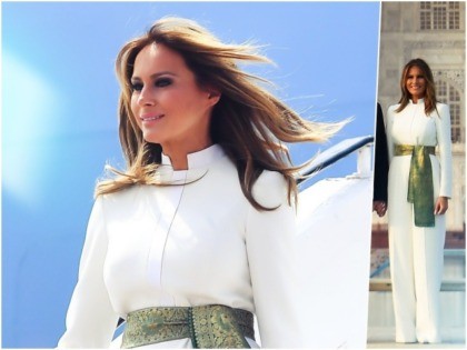 First Lady Melania Trump jet-setted off to Agra, India this …