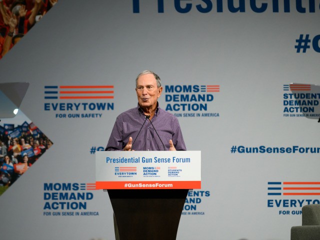 Former mayor of New York City, and Everytown founder, Michael Bloomberg speaks on stage during a forum on gun safety at the Iowa Events Center on August 10, 2019 in Des Moines, Iowa. The event was hosted by Everytown for Gun Safety. (Photo by Stephen Maturen/Getty Images)