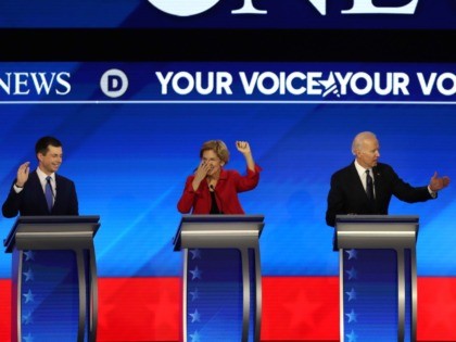 New Hampshire debate (Joe Raedle / Getty)