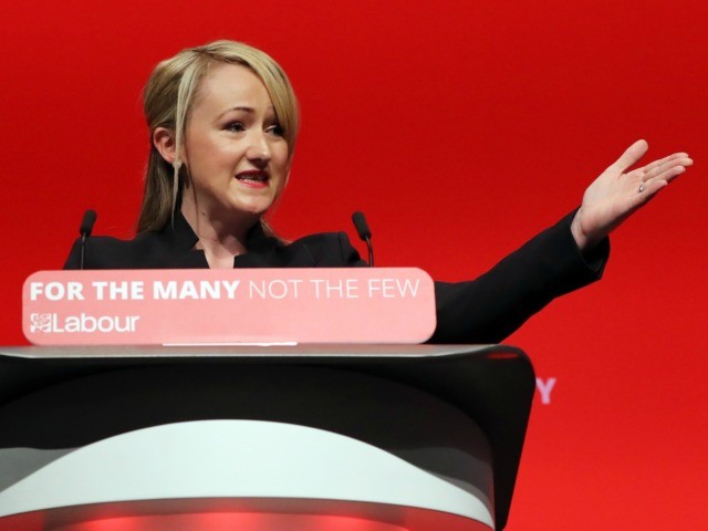 Shadow Secretary of State for Business, Energy and Industrial Strategy Rebecca Long-Bailey's speaks in the main hall, on day three of the annual Labour Party Conference on September 26, 2017 in Brighton, England. (Photo by Dan Kitwood/Getty Images)