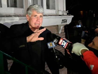 Former Illinois Gov. Rod Blagojevich waves to a supporter as he arrives home in Chicago on Wednesday, Feb. 19, 2020, after his release from Colorado prison late Tuesday. Blagojevich walked out of prison Tuesday after President Donald Trump cut short the 14-year prison sentence handed to the former Illinois governor …