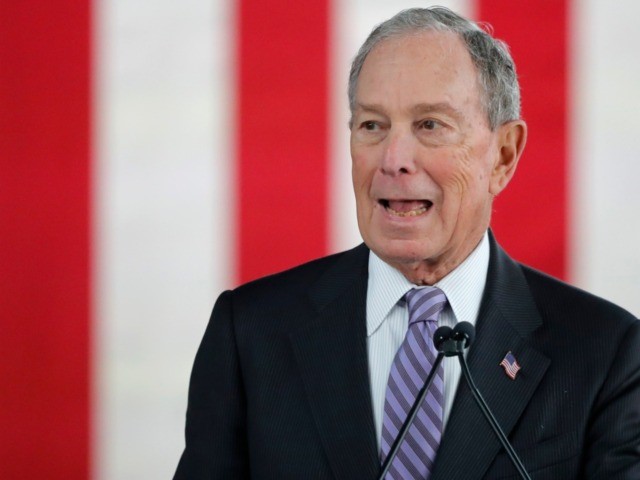 Democratic presidential candidate and former New York City Mayor Mike Bloomberg speaks at a campaign event in Raleigh, N.C., Thursday, Feb. 13, 2020. (AP Photo/Gerald Herbert)