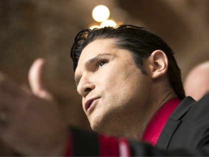 ALBANY, NY - MARCH 14: Actor Corey Feldman speaks in support of the Child Victims Act on March 14, 2018 at the New York State Capitol in Albany, New York. (Photo by Brett Carlsen/Getty Images)