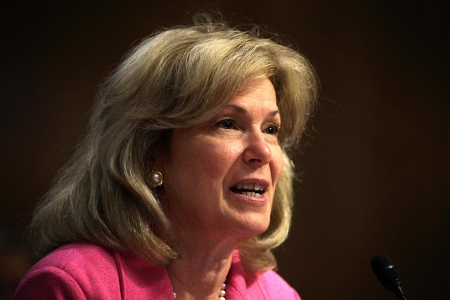 Dr. Debbie Birx speaks during a congressional hearing on May 6, 2015, in Washington. ALEX