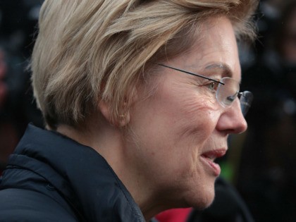 DURHAM, NEW HAMPSHIRE - FEBRUARY 11: Democratic presidential candidate Sen. Elizabeth Warren (D-MA) visits with supporters on the campus of the University of New Hampshire on February 11, 2020 in Durham, New Hampshire. Voters are at the polls today for the first-in-the-nation New Hampshire primary. (Photo by Scott Olson/Getty Images)