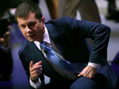 CHARLESTON, SOUTH CAROLINA - FEBRUARY 25: Democratic presidential candidate former South Bend, Indiana Mayor Pete Buttigieg speaks to an audience member after the Democratic presidential primary debate at the Charleston Gaillard Center on February 25, 2020 in Charleston, South Carolina. Seven candidates qualified for the debate, hosted by CBS News …