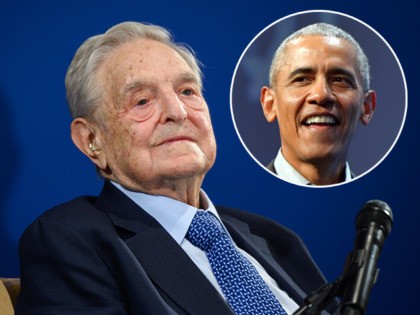 Hungarian-born US investor and philanthropist George Soros looks on after having delivered