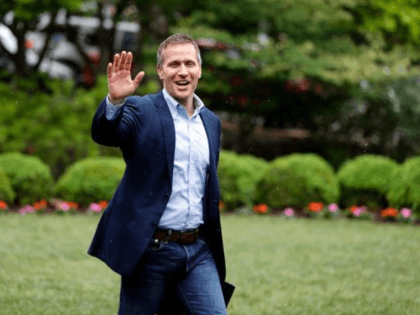 In this Thursday, May 17, 2018 file photo, Missouri Gov. Eric Greitens waves to supporters