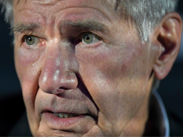 US actor Harrison Ford speaks at a press conference for the premiere of his new movie "Call of the Wild," on February 5, 2020, in Mexico City. (Photo by Pedro PARDO / AFP) (Photo by PEDRO PARDO/AFP via Getty Images)