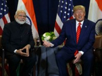 President Donald Trump meets with Indian Prime Minister Narendra Modi at the United Nations General Assembly, in New York. (AP Photo/Evan Vucci)