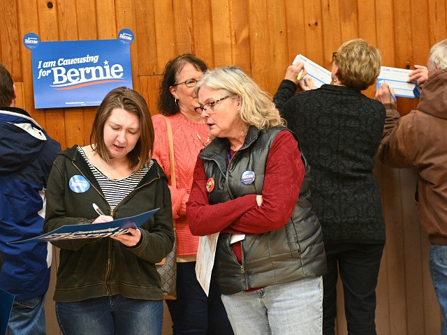 CARPENTER, IA - FEBRUARY 03: Supporters of Democratic presidential candidate, Sen. Bernie Sanders (I-VT) were calculated as viable on February 3, 2020 in Carpenter, Iowa. Iowa is the first contest in the 2020 presidential nominating process with the candidates then moving on to New Hampshire. (Photo by Steve Pope/Getty Images)