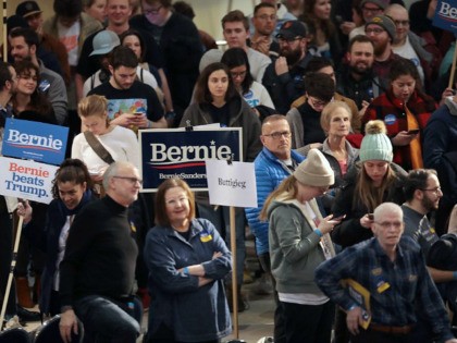 DES MOINES, - FEBRUARY 03: Iowa residents attend a caucus to select a Democratic nominee f