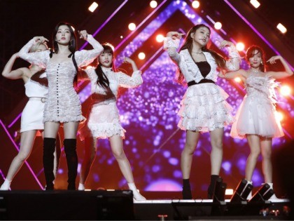 K-pop group Red Velvet members perform in Hanoi, Vietnam, on Tuesday, Nov. 26, 2019. (AP P