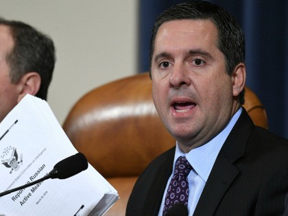 Ranking member Rep. Devin Nunes of Calif., gives an opening statement as former White Hous