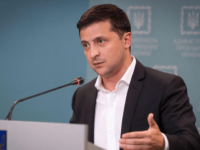In this Tuesday, Oct. 1, 2019, file photo, Ukrainian President Volodymyr Zelensky speaks to media during his press conference in Kyiv, Ukraine. (Ukrainian Presidential Press Office via AP, File)